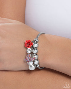 Windblown Whimsy - Red Bracelet - Paparazzi Jewelry