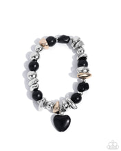 Load image into Gallery viewer, paparazzi-accessories-adorably-asymmetrical-black-bracelet
