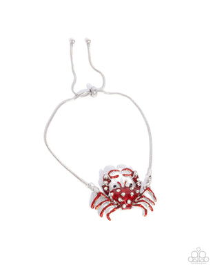 paparazzi-accessories-crab-walk-red
