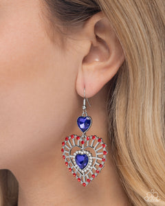 Patriotic Pattern - Multi Earrings - Paparazzi Jewelry