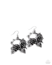 Load image into Gallery viewer, paparazzi-accessories-wanderlust-wreath-silver-earrings
