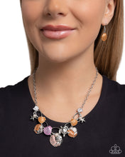 Load image into Gallery viewer, Oceanic Octave - Orange Necklace - Paparazzi Jewelry

