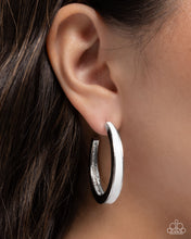Load image into Gallery viewer, Painted Prowess - White Earrings - Paparazzi Jewelry
