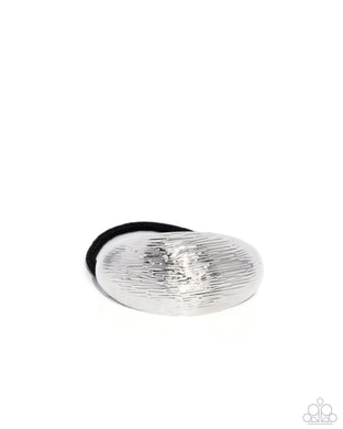 paparazzi-accessories-iconic-indentation-silver-hair clip