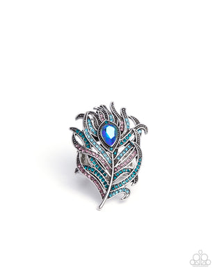 paparazzi-accessories-polished-peacock-blue-ring