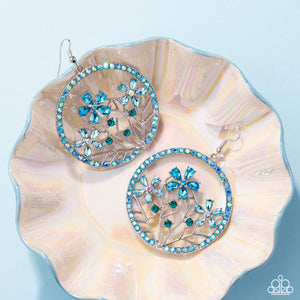 Basic Bouquet - Blue Earrings - Paparazzi Jewelry