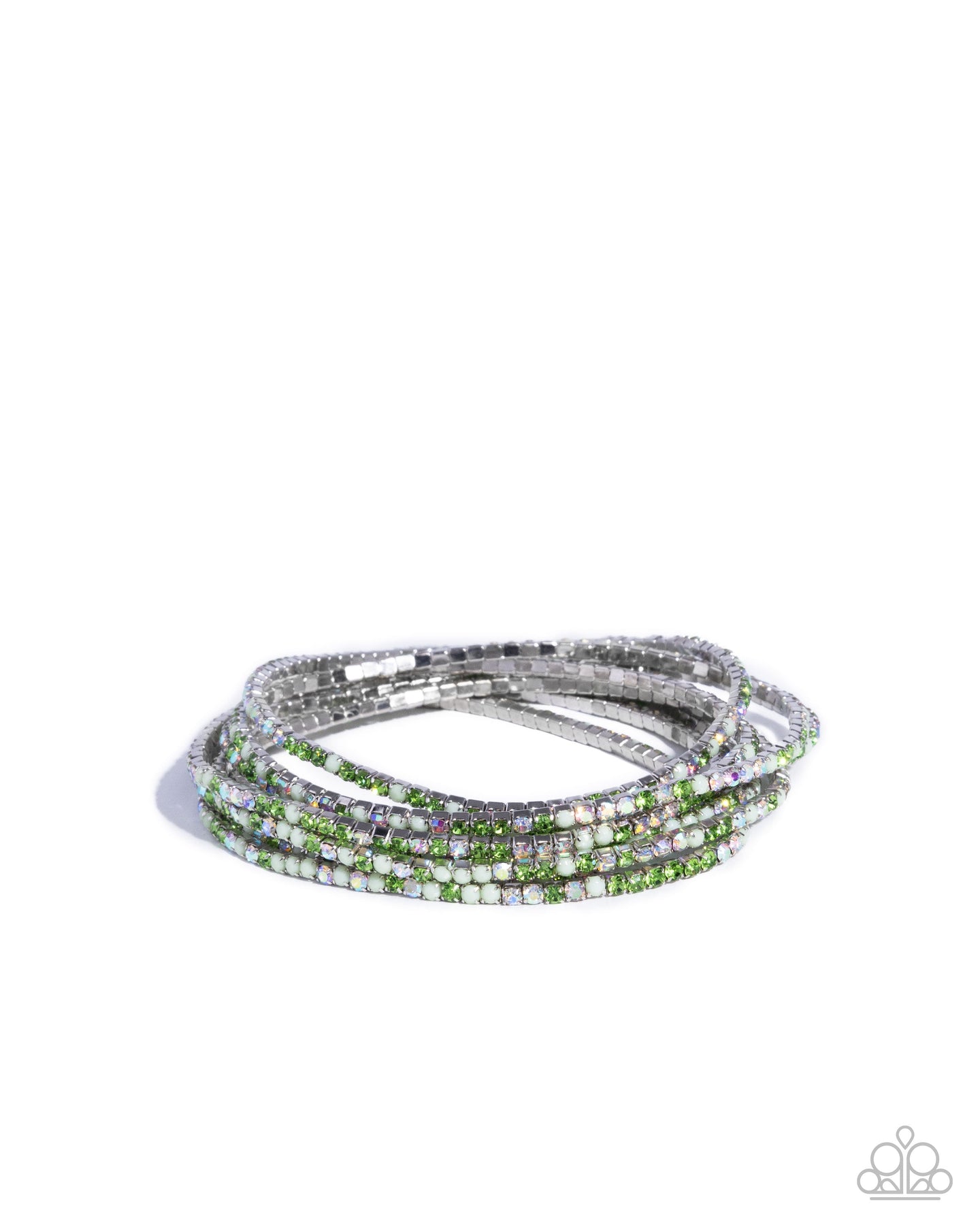 paparazzi-accessories-candlelight-cascade-green-bracelet