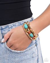 Load image into Gallery viewer, Malibu Minimalist - Blue Bracelet - Paparazzi Jewelry
