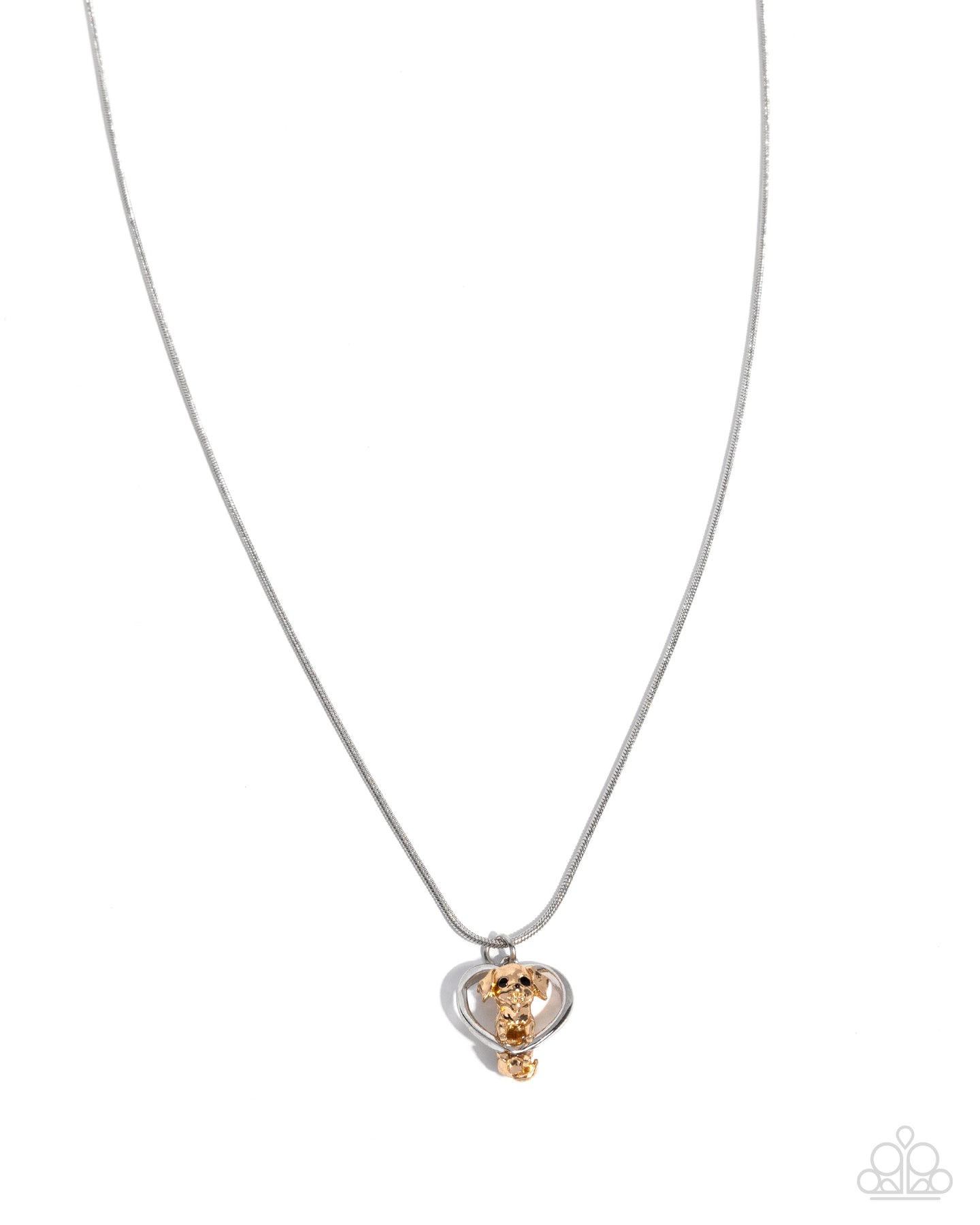 paparazzi-accessories-delightful-dog-silver-necklace