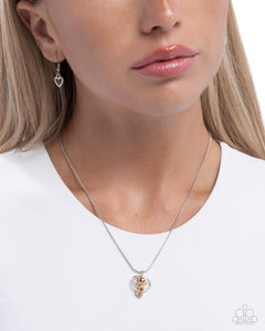 Delightful Dog - Silver Necklace - Paparazzi Jewelry