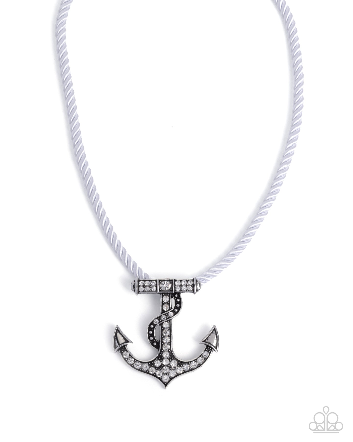 paparazzi-accessories-anchored-allure-white-necklace