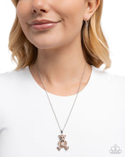 Load image into Gallery viewer, Twinkling Teddy - Brown Necklace - Paparazzi Jewelry
