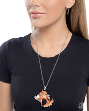 Load image into Gallery viewer, Flashy Fish - Orange Necklace - Paparazzi Jewelry
