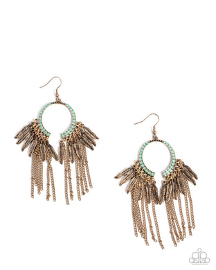 paparazzi-accessories-free-spirited-fringe-green