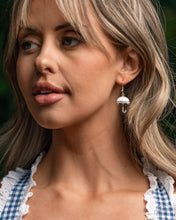 Load image into Gallery viewer, Unrivaled Umbrella - White Earrings - Paparazzi Jewelry
