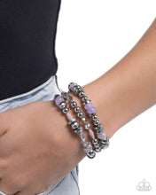 Load image into Gallery viewer, Naturally Noteworthy - Purple Bracelet - Paparazzi Jewelry

