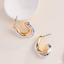 Load image into Gallery viewer, Metallic Multicolored - Multi Earrings - Paparazzi Jewelry
