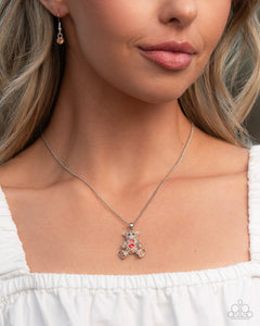 Twinkling Teddy - Necklace Necklace - Paparazzi Jewelry