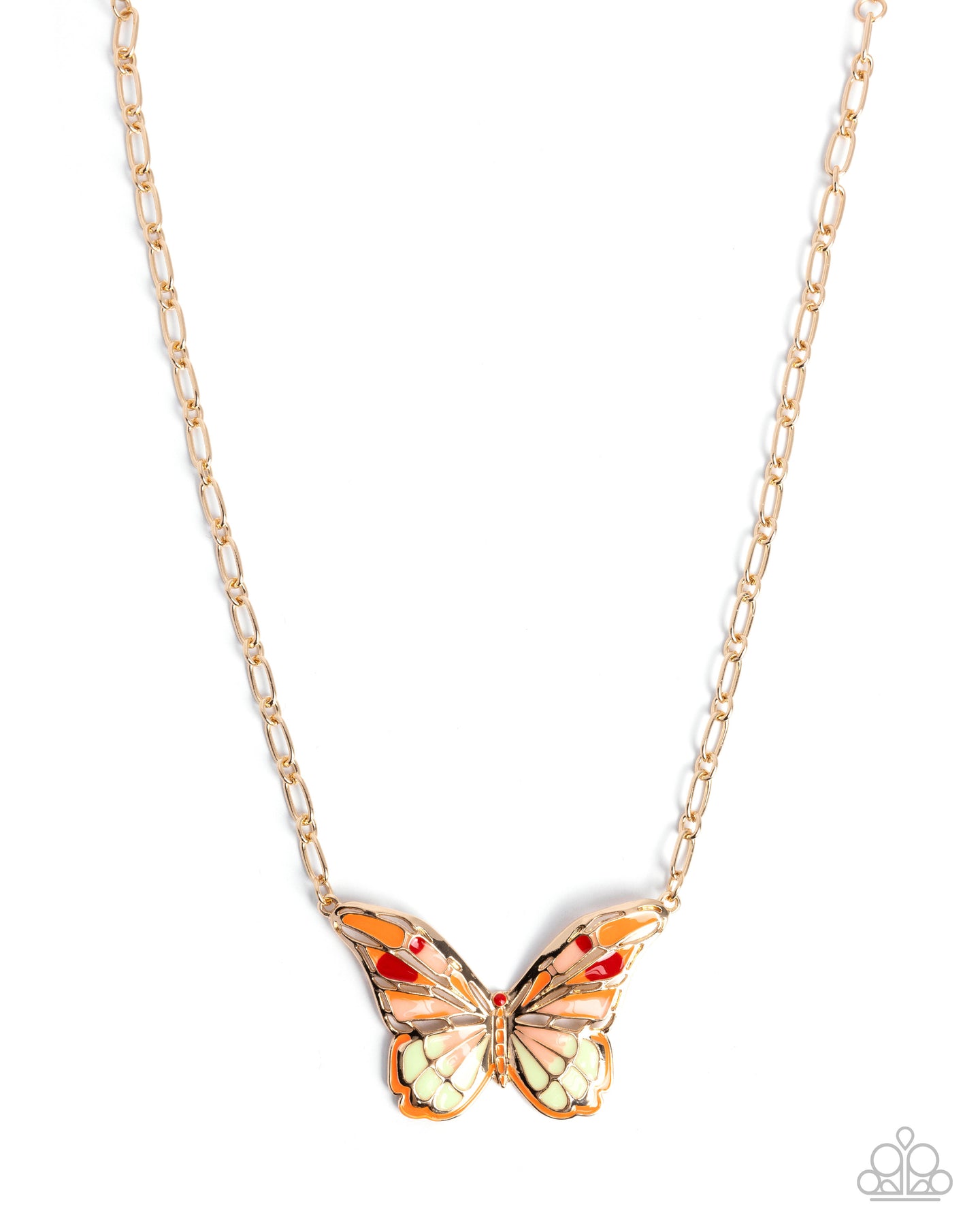 paparazzi-accessories-aerial-accolade-orange-necklace