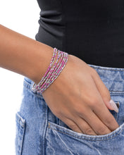 Load image into Gallery viewer, Candlelight Cascade - Purple Bracelet - Paparazzi Jewelry
