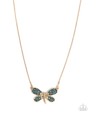 Load image into Gallery viewer, paparazzi-accessories-dragonfly-direction-gold-necklace
