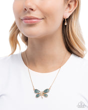 Load image into Gallery viewer, Dragonfly Direction - Gold Necklace - Paparazzi Jewelry
