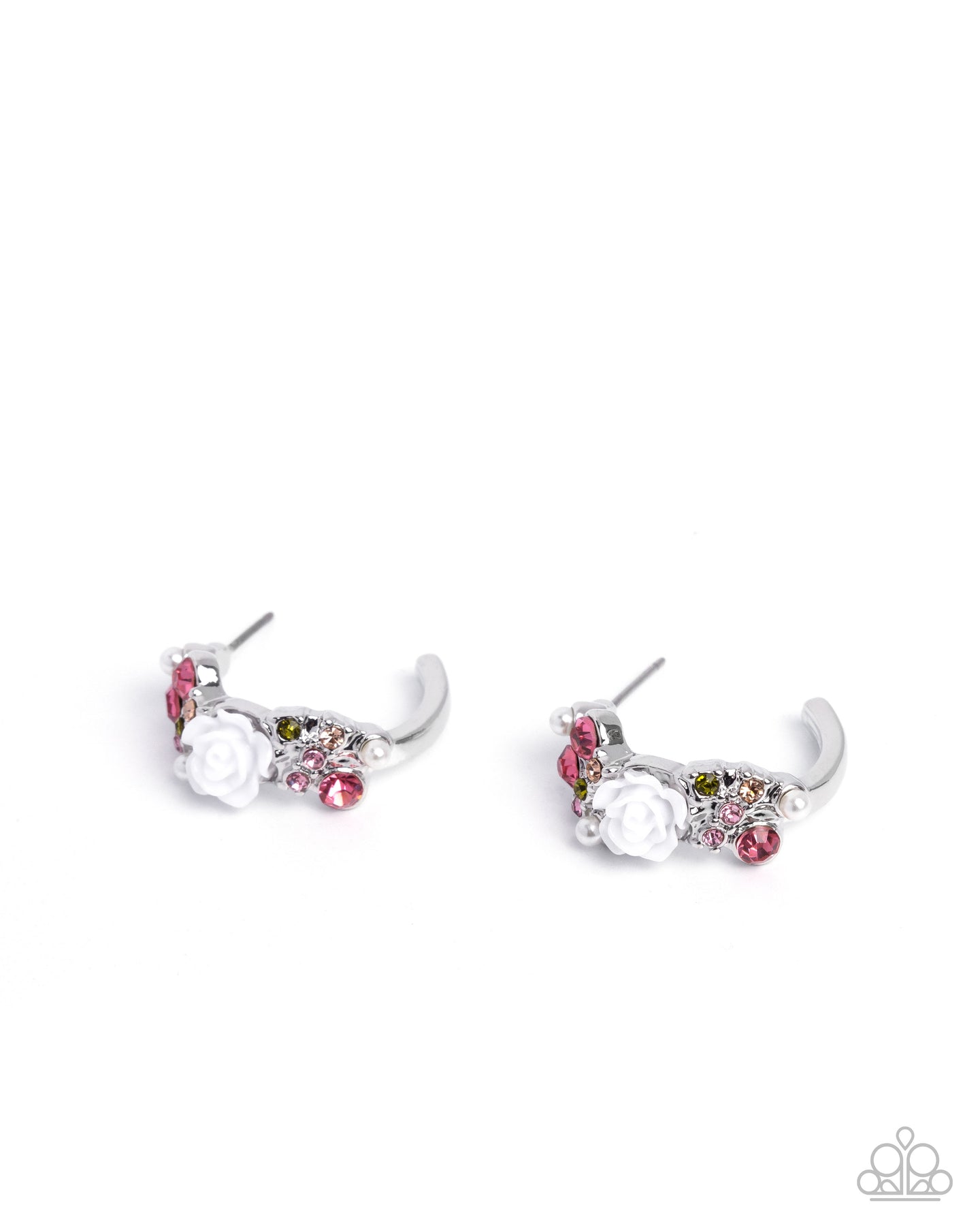 paparazzi-accessories-borderline-bloom-pink-earrings
