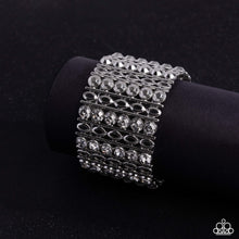 Load image into Gallery viewer, Reflective Rows - Silver Bracelet - Paparazzi Jewelry
