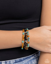 Load image into Gallery viewer, Santa Fe Stacks - Black Bracelet - Paparazzi Jewelry
