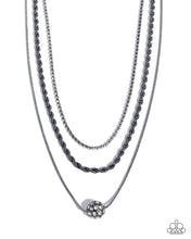Load image into Gallery viewer, paparazzi-accessories-true-love-tiers-black-necklace

