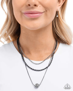 True Love Tiers - Black Necklace - Paparazzi Jewelry