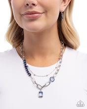 Load image into Gallery viewer, Transparent Tapestry - Blue Necklace - Paparazzi Jewelry
