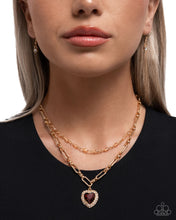 Load image into Gallery viewer, Match Made In HAUTE - Brown Necklace - Paparazzi Jewelry
