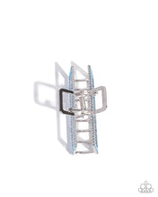 Load image into Gallery viewer, A Glittery Example - Blue Hair Clip - Paparazzi Jewelry
