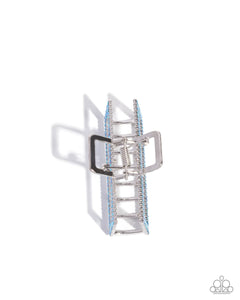A Glittery Example - Blue Hair Clip - Paparazzi Jewelry