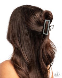 A Glittery Example - Blue Hair Clip - Paparazzi Jewelry