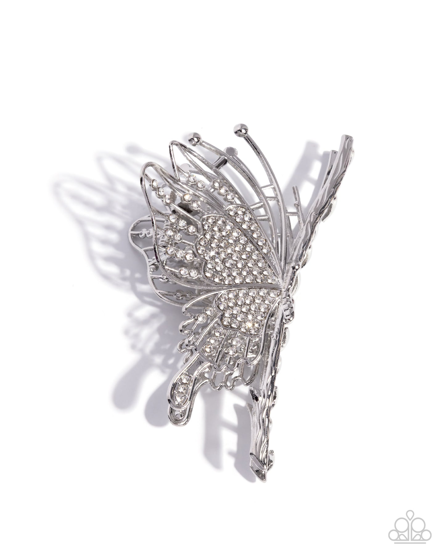 paparazzi-accessories-layered-landing-white-hair clip
