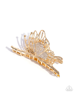 paparazzi-accessories-layered-landing-gold-hair clip