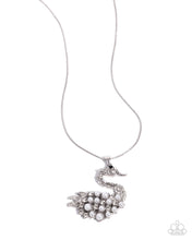 Load image into Gallery viewer, paparazzi-accessories-swan-shimmer-white-necklace
