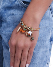 Load image into Gallery viewer, So Much to be Thankful For - Gold Bracelet - Paparazzi Jewelry
