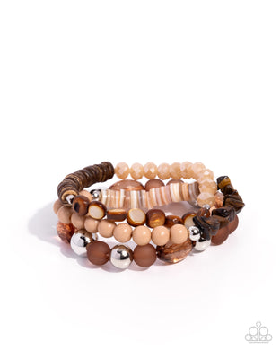 paparazzi-accessories-seasonal-stretch-brown-bracelet