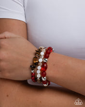 Load image into Gallery viewer, Seasonal Stretch - Red Bracelet - Paparazzi Jewelry
