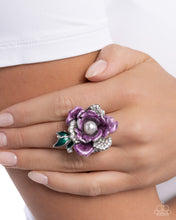 Load image into Gallery viewer, Petaled Wonder - Purple Ring - Paparazzi Jewelry
