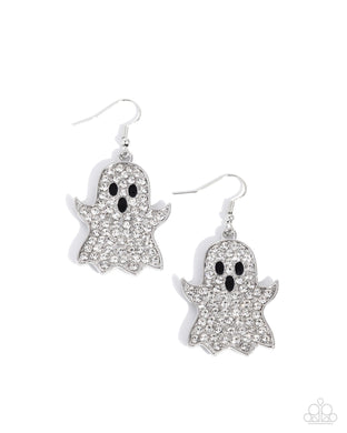 paparazzi-accessories-ghost-town-white-earrings
