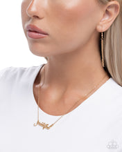 Load image into Gallery viewer, Grateful for You - Gold Necklace - Paparazzi Jewelry
