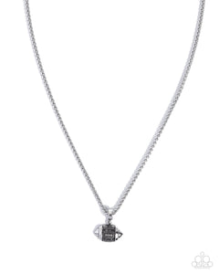 paparazzi-accessories-football-frenzy-silver-mens necklace