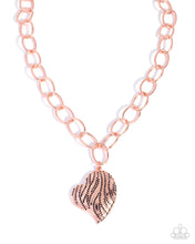 Load image into Gallery viewer, paparazzi-accessories-sweet-stripes-copper-necklace
