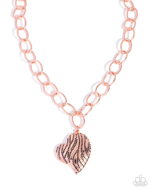 paparazzi-accessories-sweet-stripes-copper-necklace