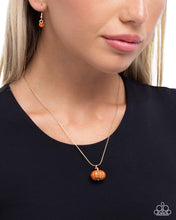 Load image into Gallery viewer, Pumpkin Panache - Orange Necklace - Paparazzi Jewelry
