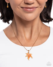 Load image into Gallery viewer, Leafy Lullaby - Orange Necklace - Paparazzi Jewelry
